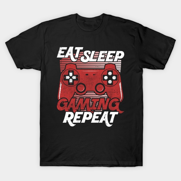 Eat Sleep Gaming Repeat Vintage T-Shirt by SinBle